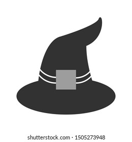 Vektor Stok Halloween Witch Hat Icon 