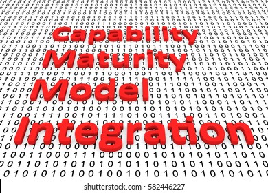 Capability Maturity Model Integration In The Form Of Binary Code, 3D Illustration