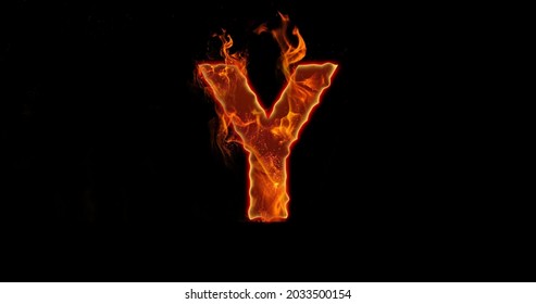 254 Fiery Letter Y Font Images, Stock Photos & Vectors 