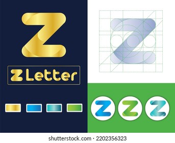 Capital Z Letter Golden Ratio Logo