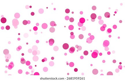 A captivating abstract background showcases a dynamic arrangement of pink circles 