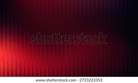 A captivating abstract background showcasing a deep, rich red color palette. The surface features subtle vertical ridged textures, creating a sense of depth and dimension. A bright, intense red light source illuminates the left side, gradually transitioning into darker shades of crimson, maroon, and subtle black tones towards the right. The overall effect is a striking and modern visual, suitable for various digital or print design applications, evoking a feeling of sophistication and intensity.