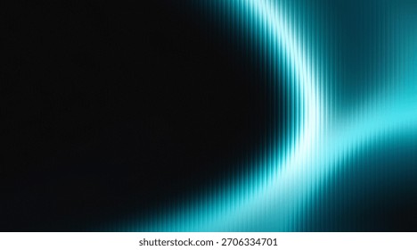 A captivating abstract background showcasing dynamic, glowing teal light curves that evoke a sense of digital innovation and modern tech.