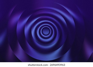 A captivating abstract image featuring a deep purple and blue swirling vortex. Concentric circles create a hypnotic and mesmerizing visual effect, drawing the viewer into its depths.