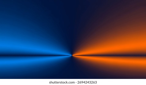 A captivating abstract image featuring a harmonious blend of blue and orange hues, creating a visually stunning gradient effect. It's a modern and artistic design perfect for backgrounds.
