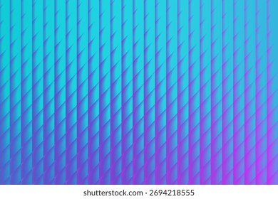 A captivating geometric pattern blends turquoise and violet in a visually stunning texture. Perfect for modern designs, adding depth and vibrancy to any project.