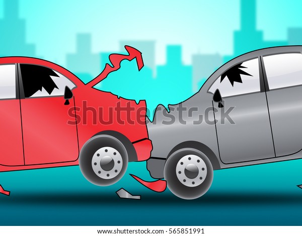 Car\
Accident Crash Shows Auto Crash 3d\
Illustration