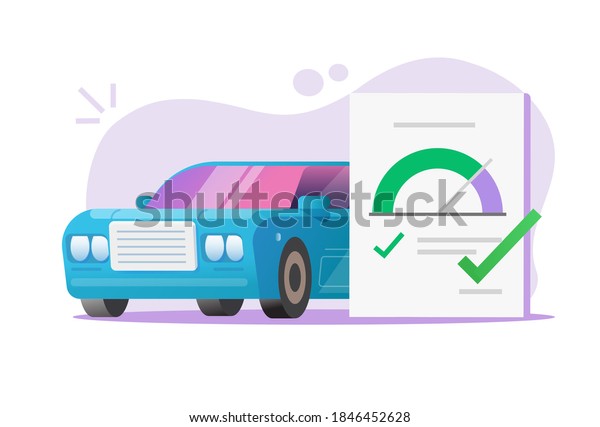 Car auto check list test form document\
report, vehicle technical inspection with approved checkmarks,\
concept of automobile speed checkup, safety assessment tick marks,\
maintenance\
examination