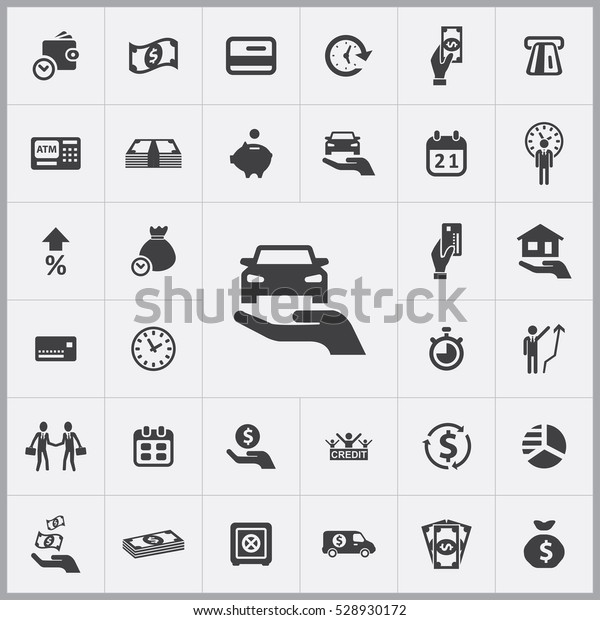 car credit icon. credit icons universal set for\
web and mobile