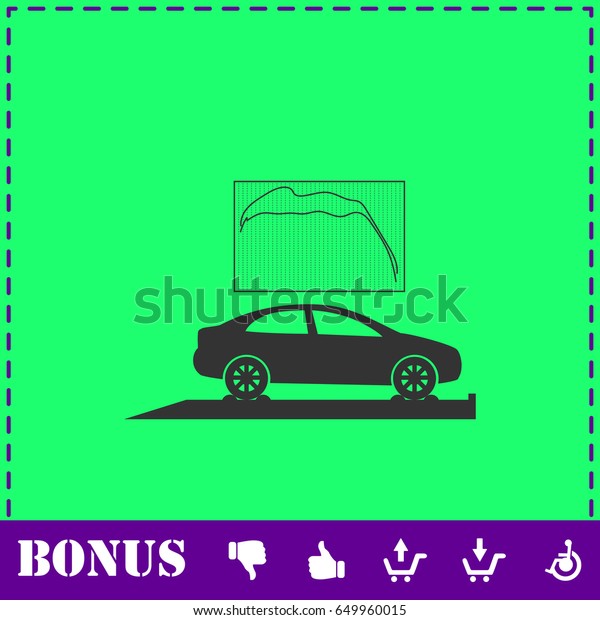 Car diagnostics icon flat. Simple illustration
symbol and bonus
pictogram