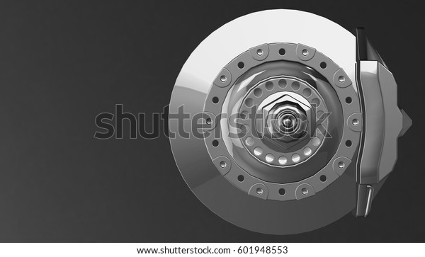 Car disks brake, 3d\
rendering