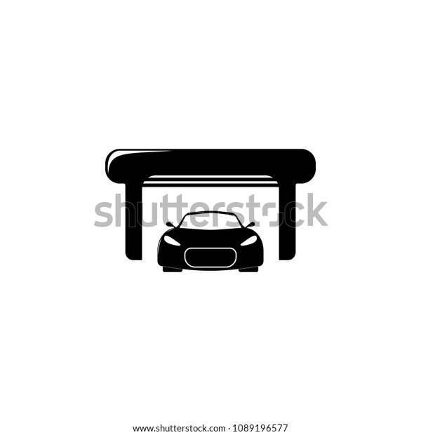 car\
in the garage illustration. Element of car repair for mobile\
concept and web apps. Detailed car in the garage icon can be used\
for web and mobile. Premium icon on white\
background