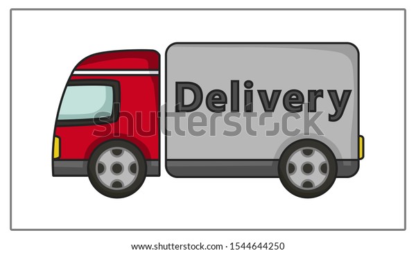 Car icon. Flat Web icon. Delivery Illustration.\
Car drawing.