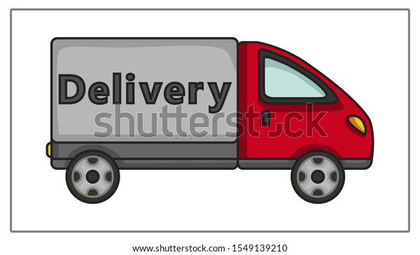 Car icon. Flat Web icon. Delivery Illustration. Car\
drawing. 