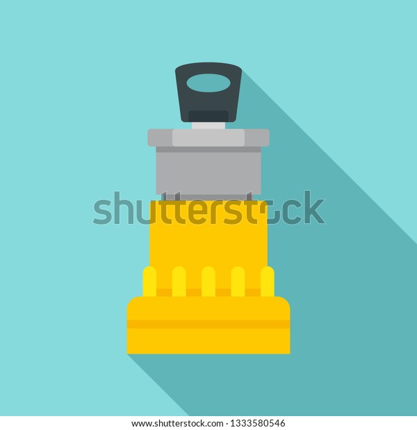 Car ignition lock icon. Flat illustration of\
car ignition lock icon for web\
design