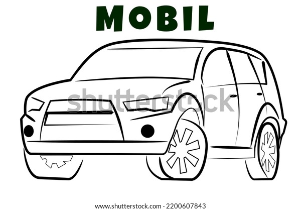 car image
illustration as a coloring
medium