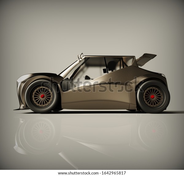 car isolated\
on white background. 3d\
rendering.