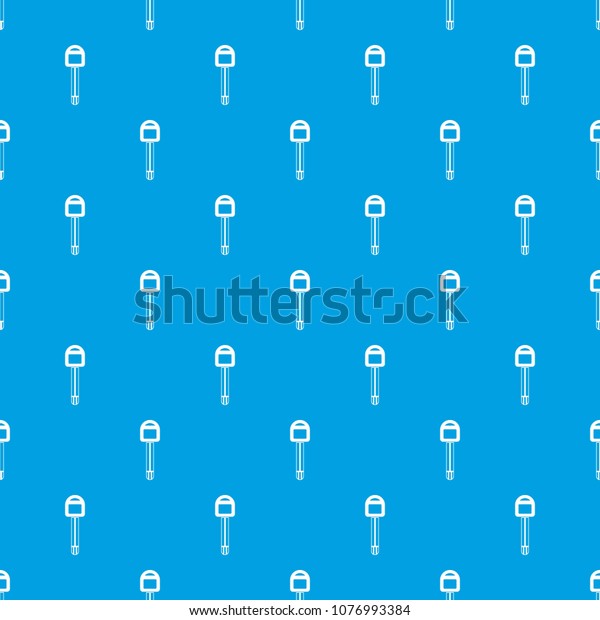 Car key pattern repeat seamless in blue\
color for any design. geometric\
illustration