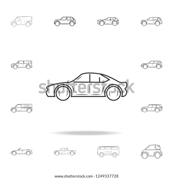 Car line icon. Detailed set of cars icons. Premium\
graphic design. One of the collection icons for websites, web\
design, mobile app