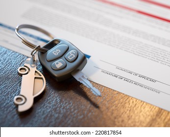 Car Loan Application With Car Keys