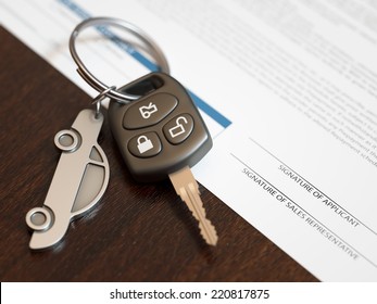 Car Loan Application With Car Keys
