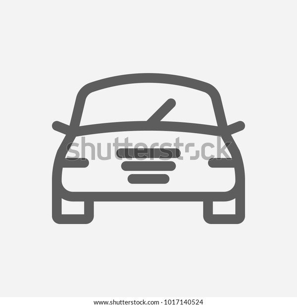 Car logo\
icon line symbol. Isolated  illustration of  icon sign concept for\
your web site mobile app logo UI\
design.