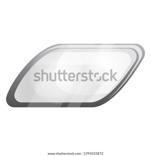 Car mirror icon. Cartoon of car mirror\
icon for web design isolated on white\
background