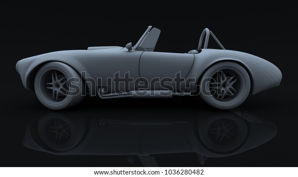 car model body structure, white model with\
Reflect 3d rendering