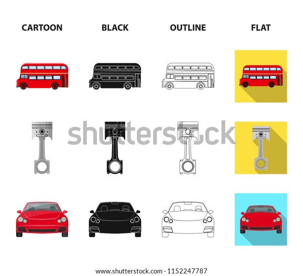 Car on lift, piston and pump\
cartoon,black,outline,flat icons in set collection for design.Car\
maintenance station bitmap symbol stock illustration\
web.