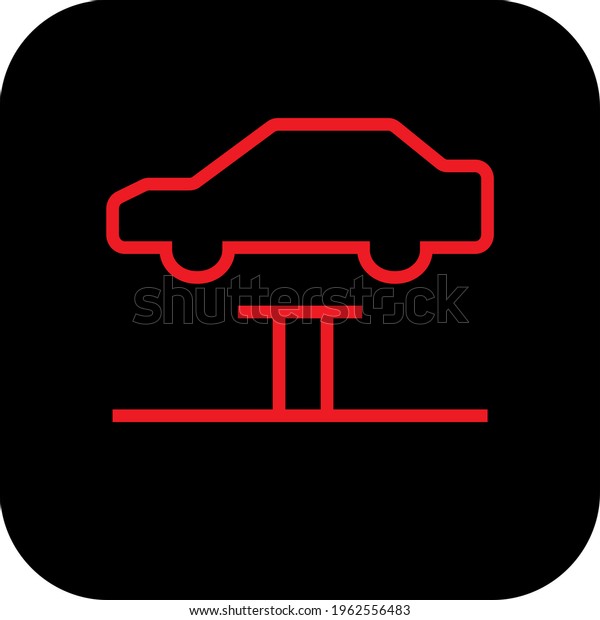 car-on-ramp-car-warning-light-stock-illustration-1962556483-shutterstock