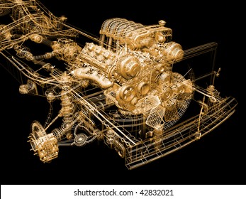 Engine Transparent Car Stock Illustrations, Images & Vectors | Shutterstock