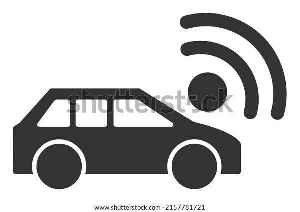 Car radar raster\
illustration. Flat illustration iconic design of car radar,\
isolated on a white\
background.