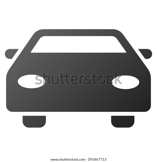 Car raster toolbar icon. Style is gradient
icon symbol on a white
background.