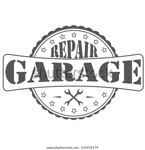 \
Car repair retro\
emblem
