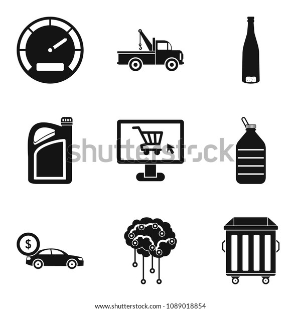 Car repair service\
icons set. Simple set of 9 car repair service icons for web\
isolated on white\
background