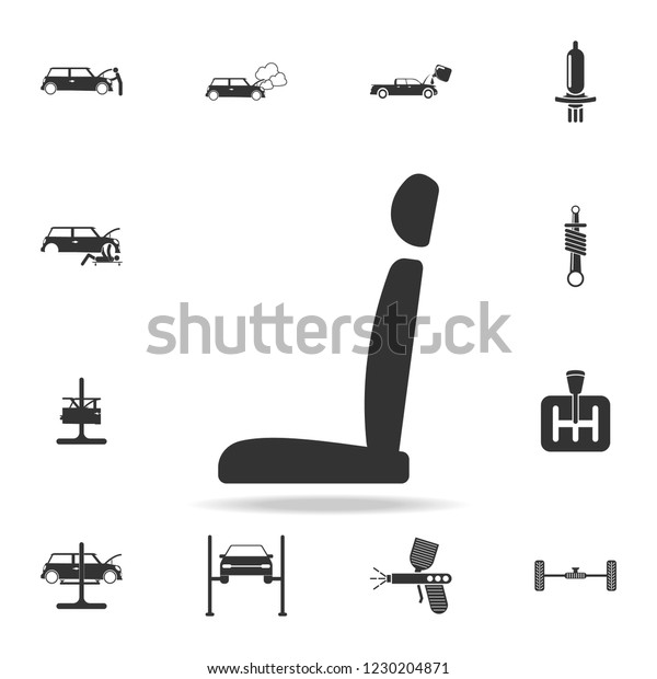 car seat icon. Detailed set of car
repear icons. Premium quality graphic design icon. One of the
collection icons for websites, web design, mobile
app