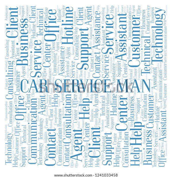 Car Service Man word\
cloud.