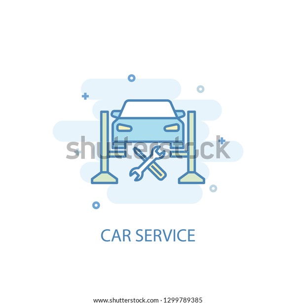 car service trendy icon. Simple line, colored\
illustration. car service symbol flat design from Car Service set.\
Can be used for\
UI/UX