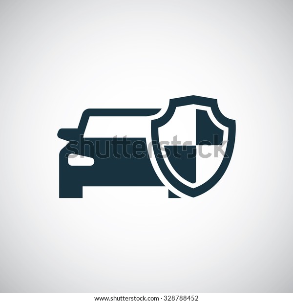car shield icon, on\
white background 
