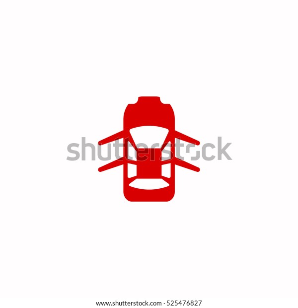 car top icon,\
isolated, white\
background