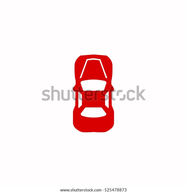 car top icon,\
isolated, white\
background