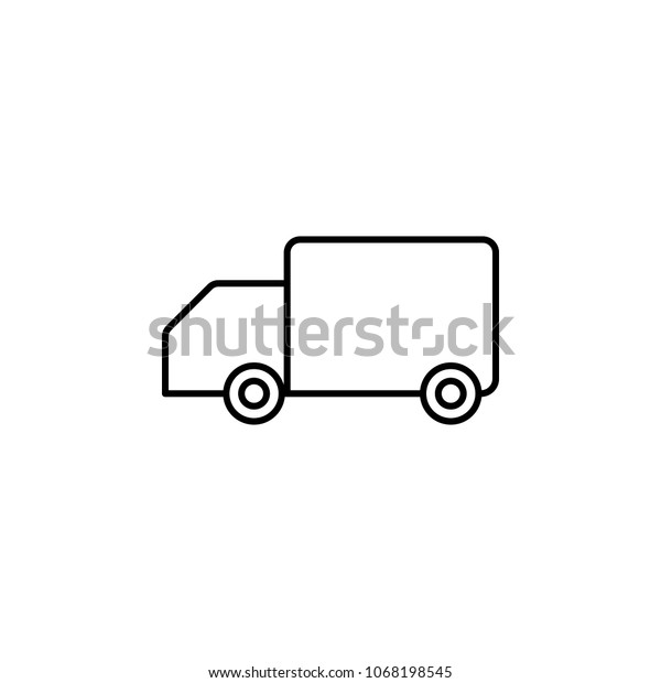 car for transportation icon. Element of simple\
icon for websites, web design, mobile app, info graphics. Thin line\
icon for website design and development, app development on white\
background