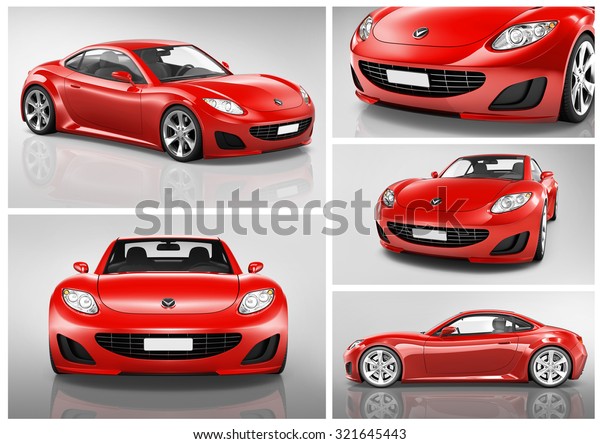 Car\
Vehicle Transportation 3D Illustration\
Concept