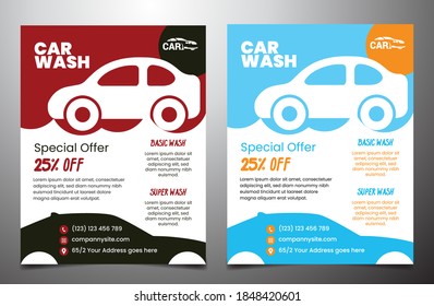 Car Wash Flyer Design Template