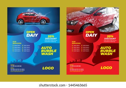 Car Wash Flyer Template Very Modern