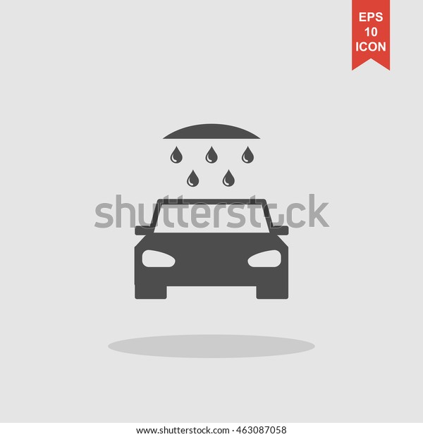 car wash, web icon. Flat\
design