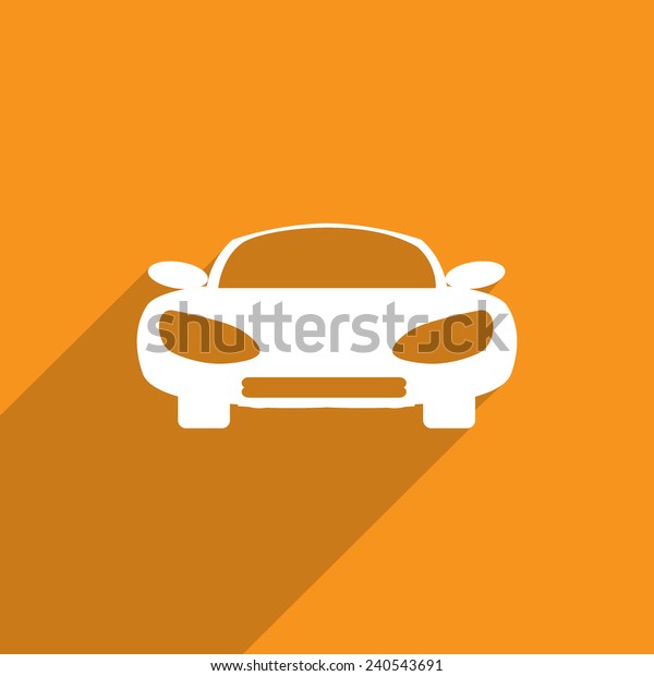 car web flat icon\
illustration.