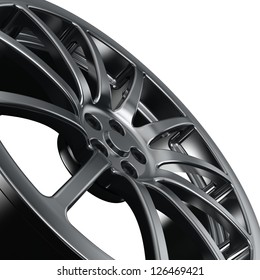 Car Wheel. 3d Illustration