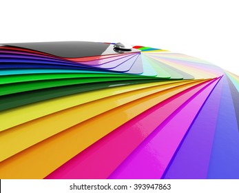 Car wrapping film color palette swatch 