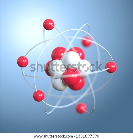 Carbon atom, Atom 3d rendering